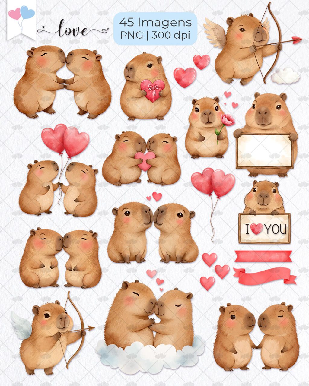 Capivara Apaixonada - Imagem 3