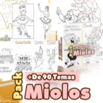 Pack Miolos Livros de Colorir + de 90 Temas