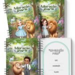 Kit Caderno Infantil Congresso Adoração Pura Menino Menina (Bicho Papel)