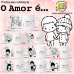O AMOR É Namorados - Estampas Canecas - Imagem 2