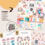 Rátimbum - Combo Ilustrações e Papéis (Tita)