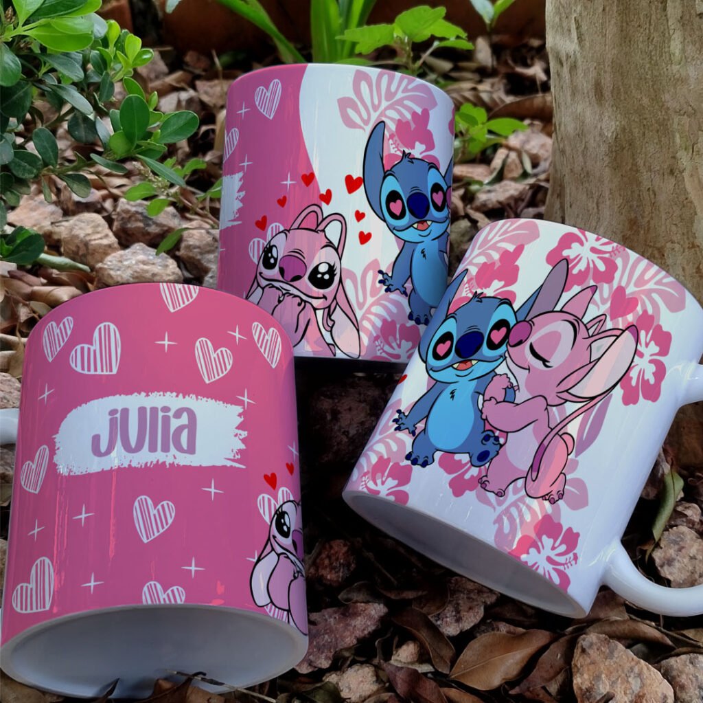 Stitch Floral - Estampas Canecas - Imagem 5