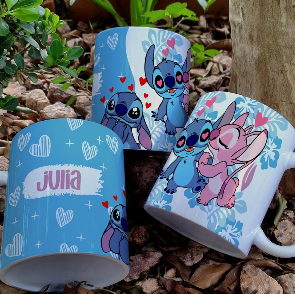 Stitch Floral - Estampas Canecas - Imagem 4