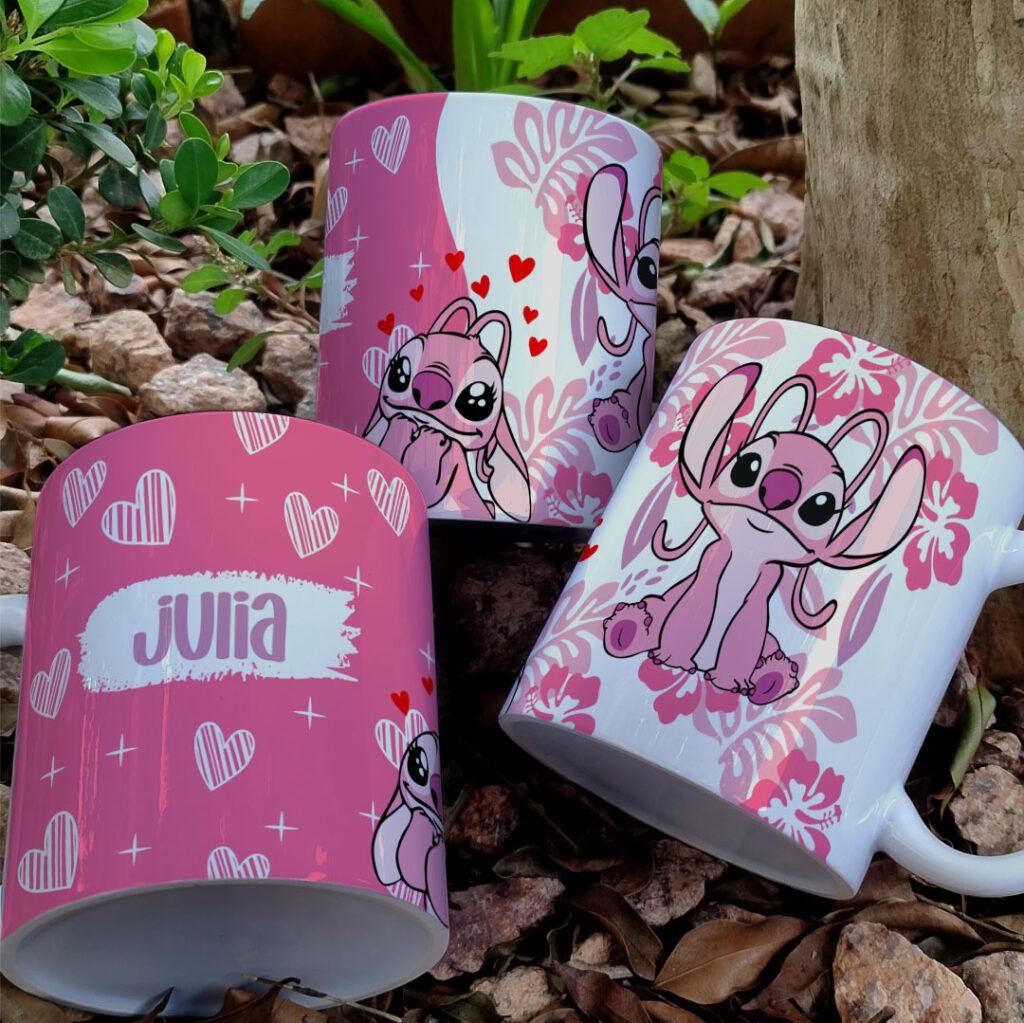 Stitch Floral - Estampas Canecas - Imagem 3