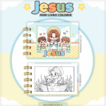 Chaveiro Cristão 2 - Mini Livro Colorir (Lina)