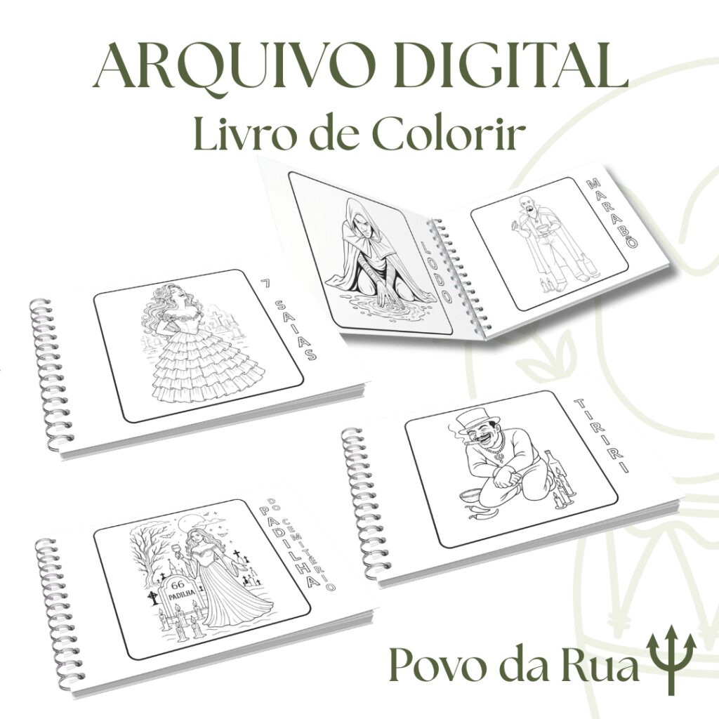 Povo da Rua - Livro de Colorir - Imagem 1