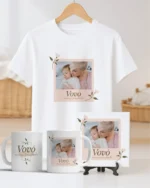 TRIO Caneca | Camisa | Azulejo Avós V4 COM FOTO (Vintage)