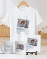 TRIO Caneca | Camisa | Azulejo Avós V4 COM FOTO (Vintage) - Imagem 13