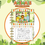 Animais - Mini Livro Colorir (Lina)