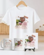 TRIO Caneca | Camisa | Azulejo Avós V4 COM FOTO (Vintage) - Imagem 2