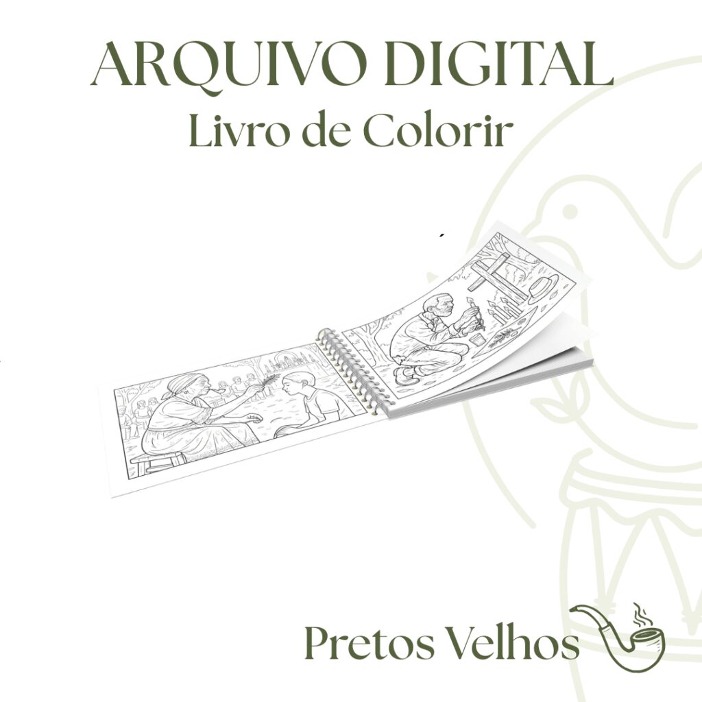 Pretos Velhos - Livro de Colorir - Imagem 1