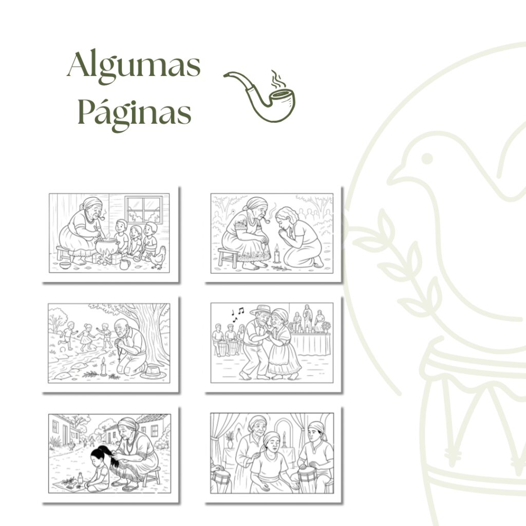 Pretos Velhos - Livro de Colorir - Imagem 2