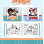 Momentos de Amigos - Big Livros de Colorir