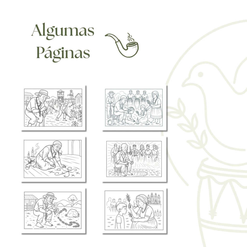 Pretos Velhos - Livro de Colorir - Imagem 3