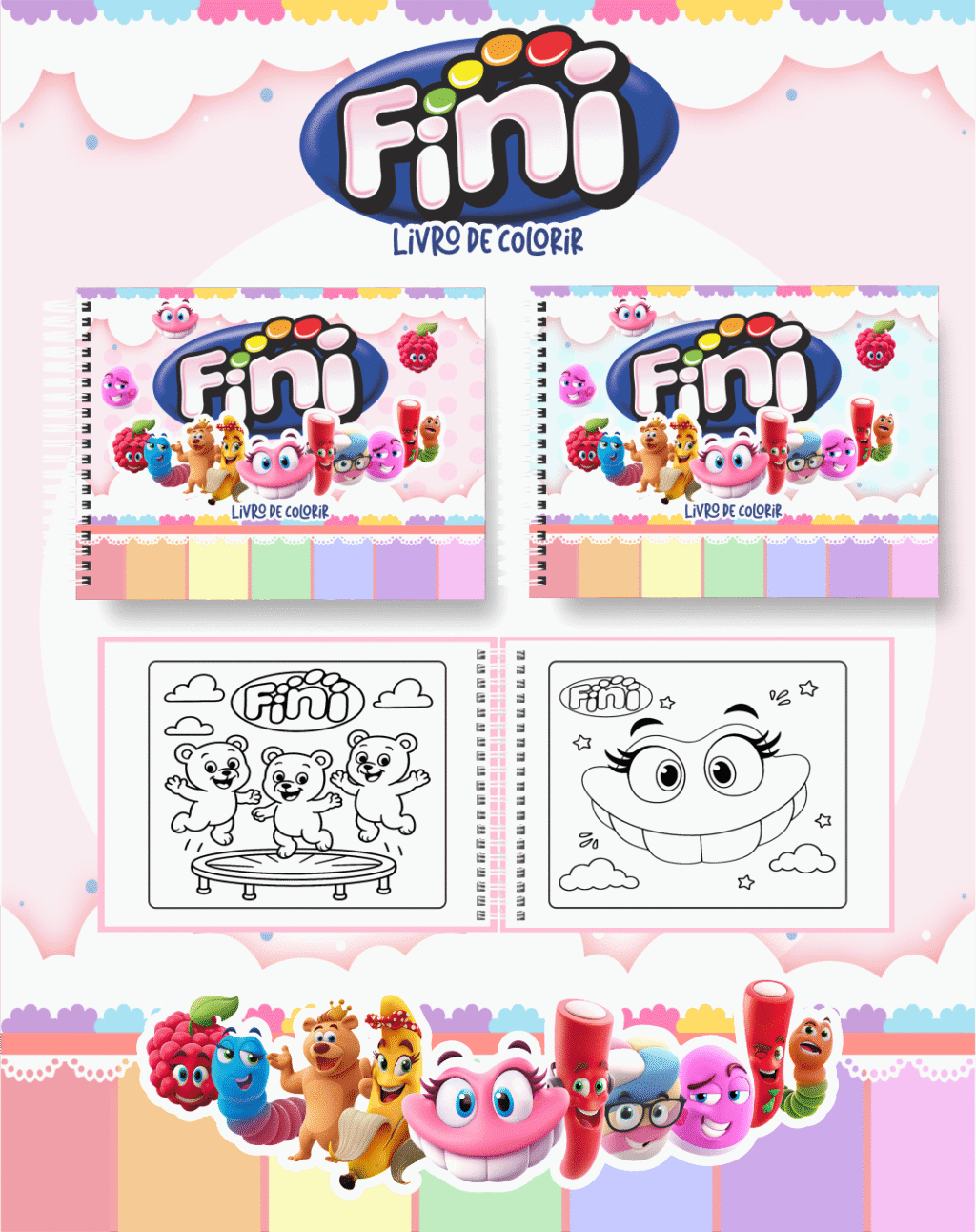 Fini - Big Livros de Colorir - Imagem 1