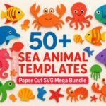 +50 modelos de Animais Marinhos (SVG)