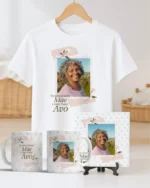 TRIO Caneca | Camisa | Azulejo Avós V4 COM FOTO (Vintage) - Imagem 8