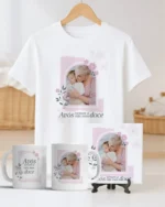 TRIO Caneca | Camisa | Azulejo Avós V4 COM FOTO (Vintage) - Imagem 9