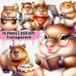 Capivara Cute - Kit Digital