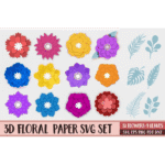 Flores 3D - Kit 2