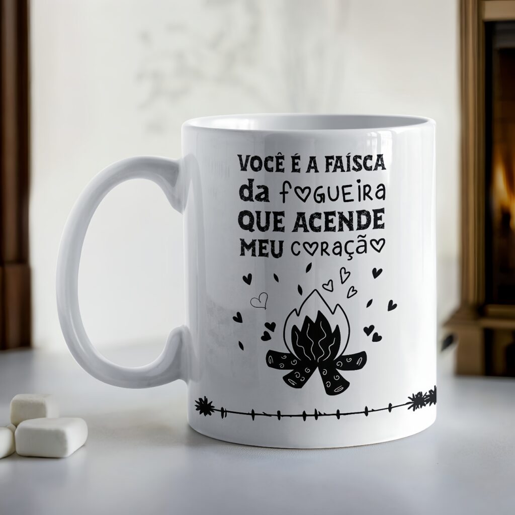 Você é a faísca da fogueira - Arte Avulsa Caneca - Imagem 1