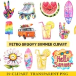 Retro Groovy Summer - Kit Digital