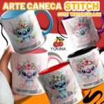 Stitch Ohana - Artes para Caneca