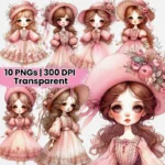 Boneca Spring Vintage - Kit Digital