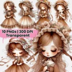 Boneca Spring Vintage - Kit Digital