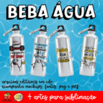 Beba Água - Artes para Squeeze
