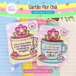Cartão Flor Chá