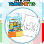 Colorir Meios de Transportes - Livro de Colorir (Lina)