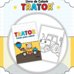 Colorir Trator - Livro de Colorir (Lina)