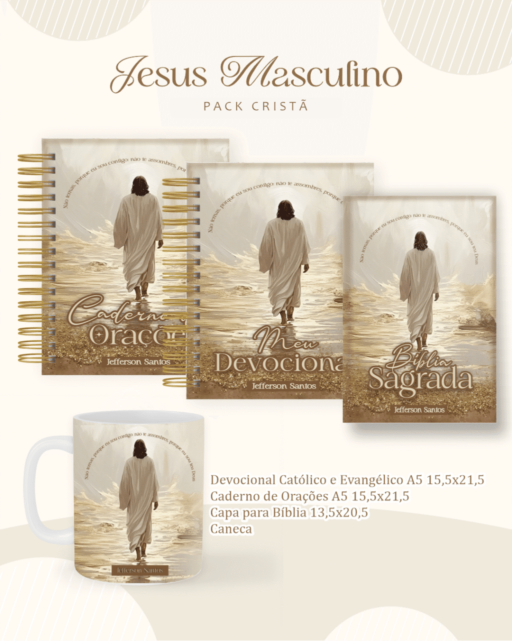 Jesus Masculino - Cristã Adulto (Pamella) - Imagem 1