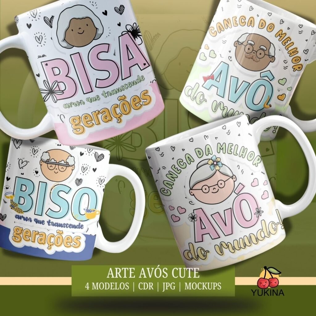 Caneca Avós - 4 Artes - Imagem 2
