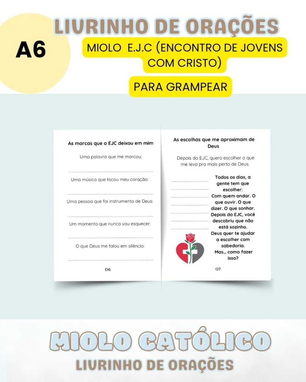 Miolo Livrinho de Orações - Versão E.J.C - Imagem 4