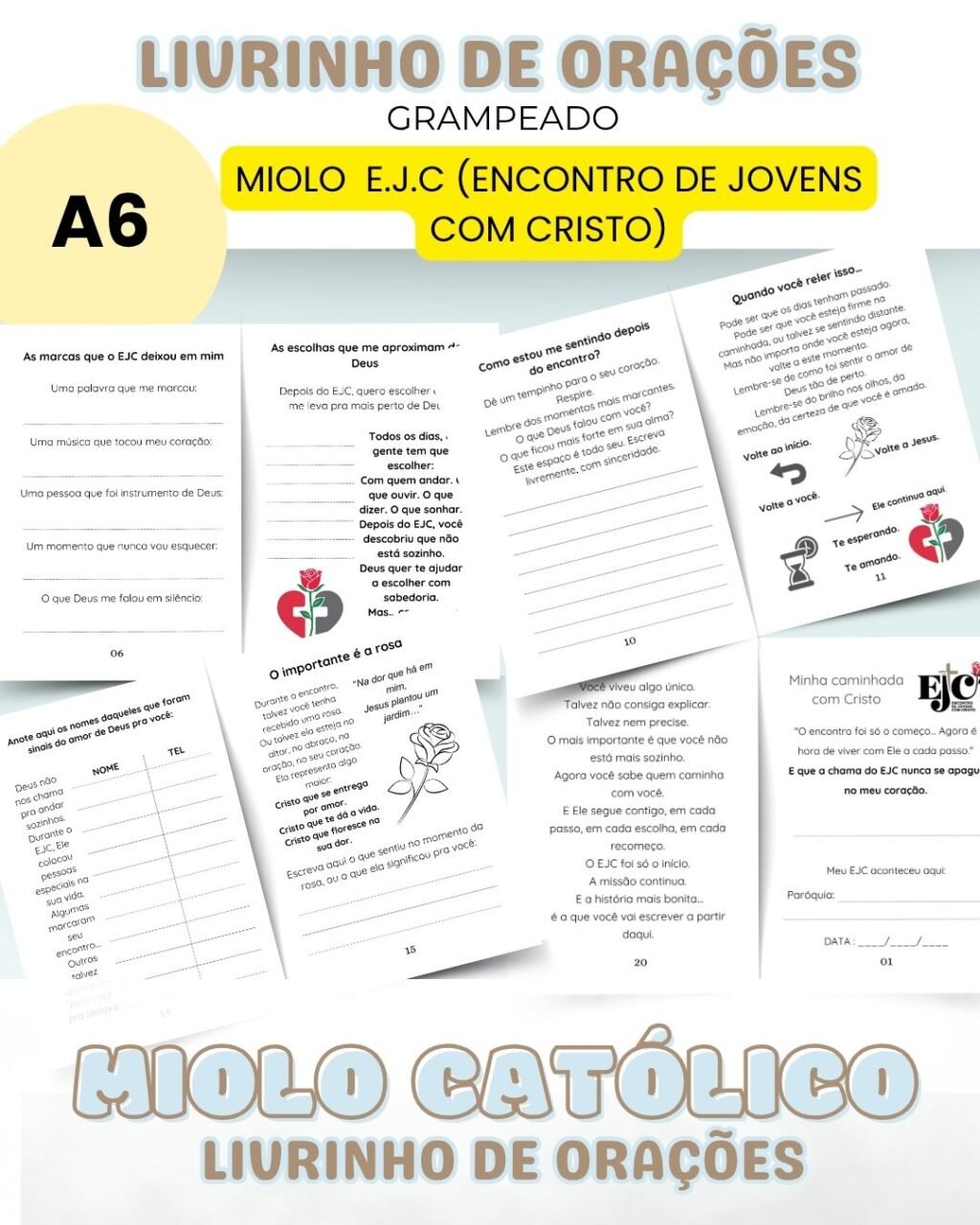 Miolo Livrinho de Orações - Versão E.J.C - Imagem 8