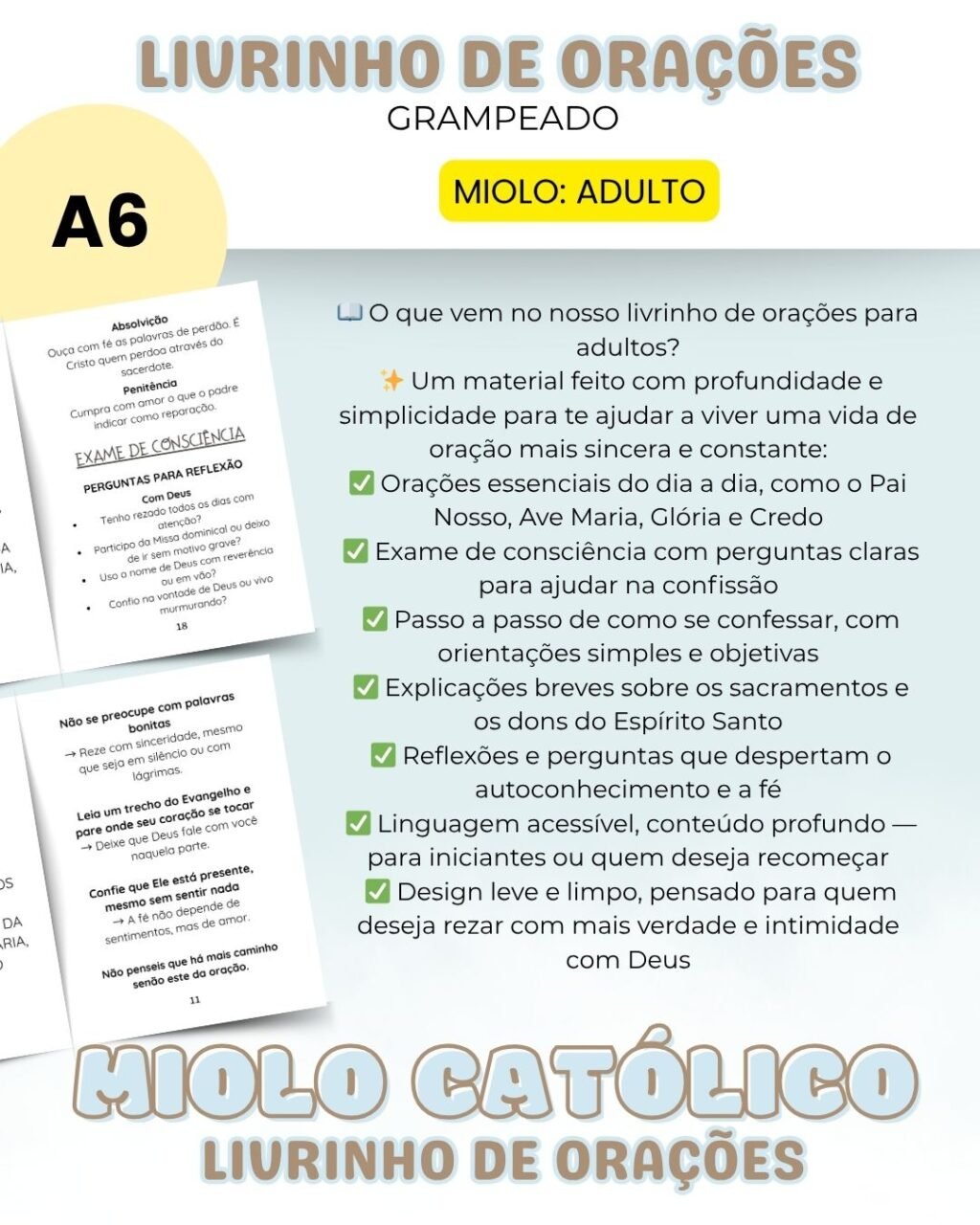 Miolo Livrinho de Orações - Versão Adulto - Imagem 2