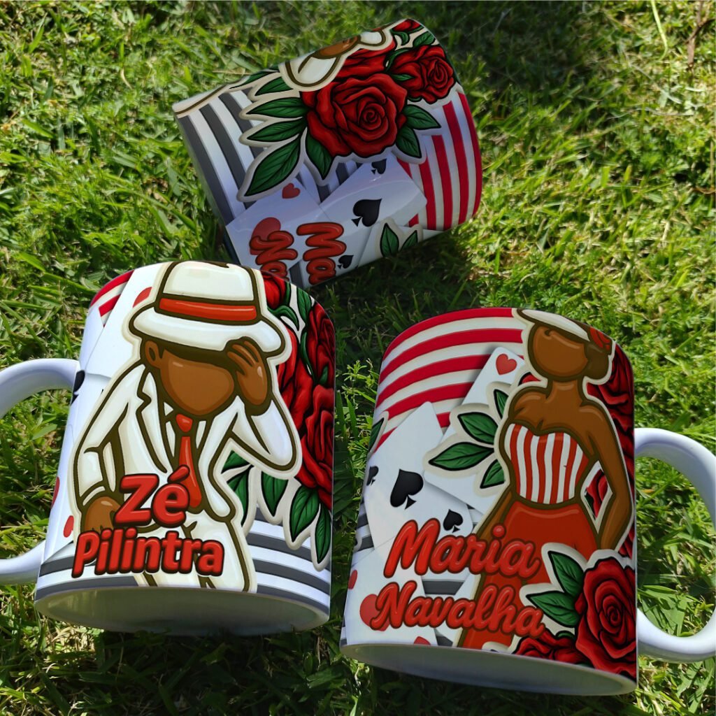Zé Pilintra, Maria Navalha - Arte Caneca - Imagem 3