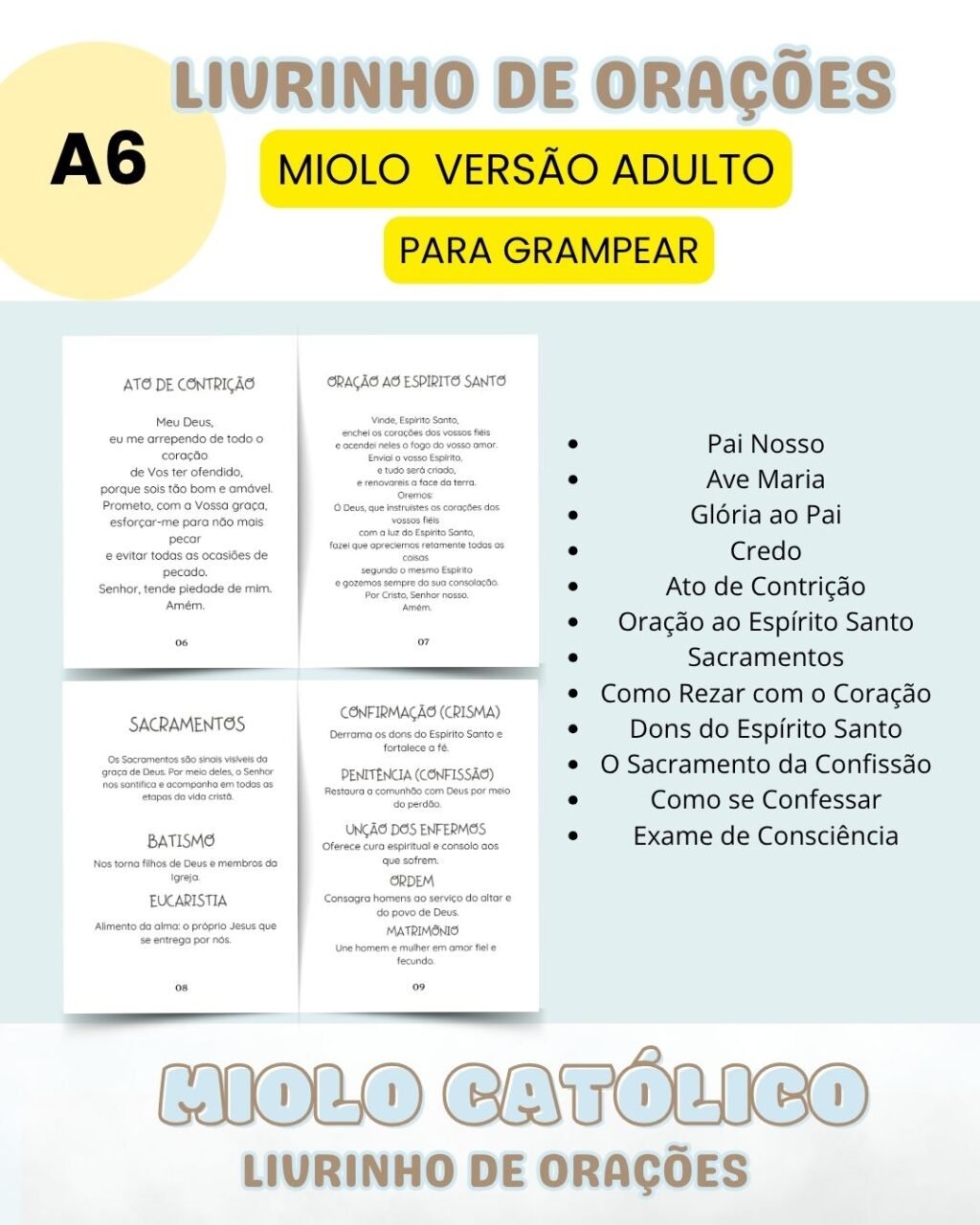 Miolo Livrinho de Orações - Versão Adulto - Imagem 5