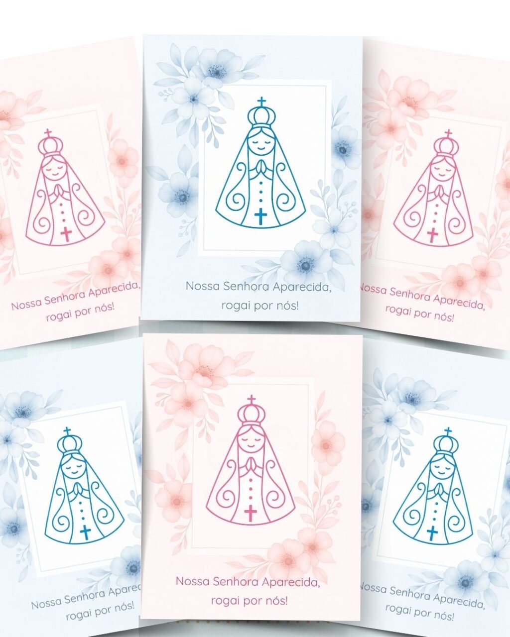 Nossa Senhora Aparecida Minimalista - Capa Livrinho de Orações - Imagem 1