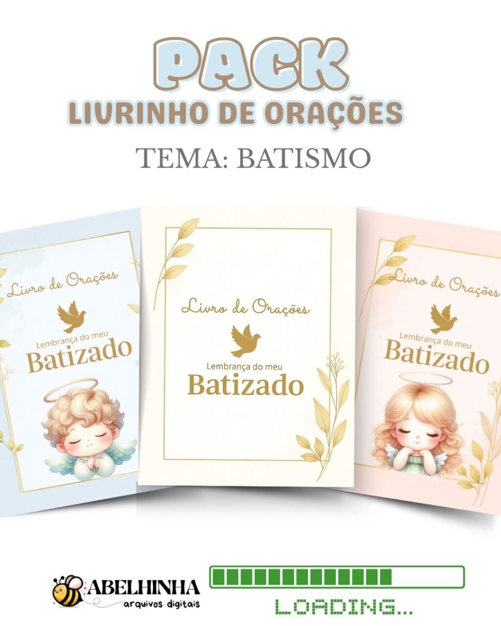 Batismo - Capa Livrinho de Orações - Imagem 4