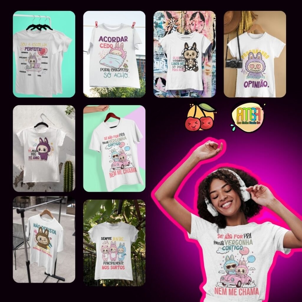 Labubu Frases Sarcásticas - Artes para Camisa - Imagem 2