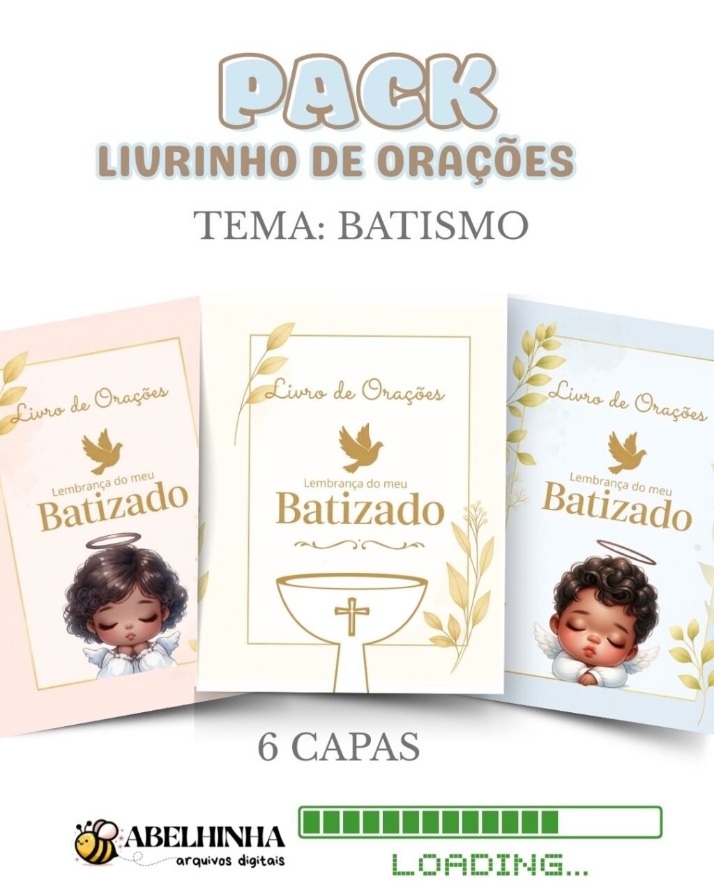 Batismo - Capa Livrinho de Orações - Imagem 5