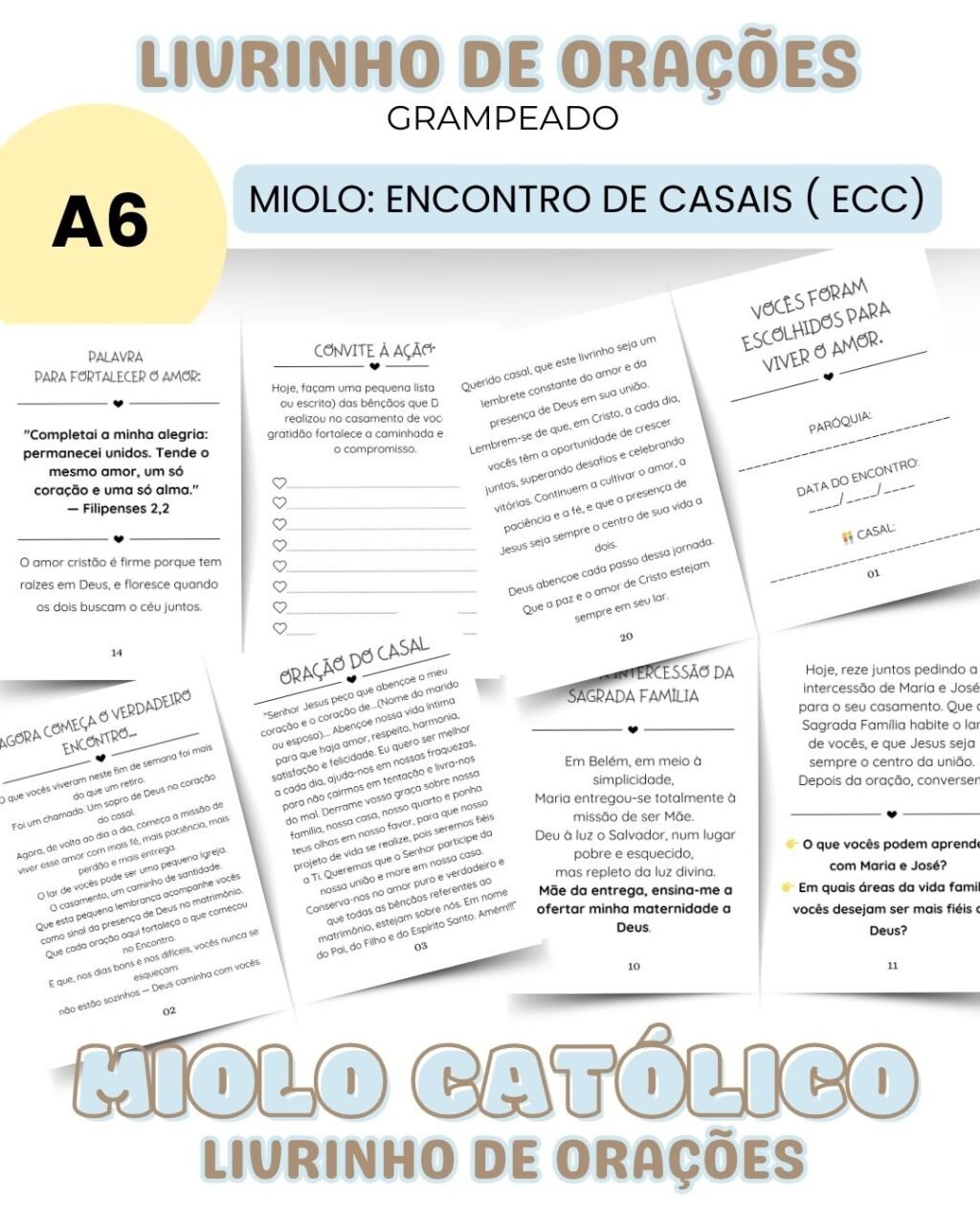 Miolo Livrinho de Orações - Versão Encontro de Casais - Imagem 1