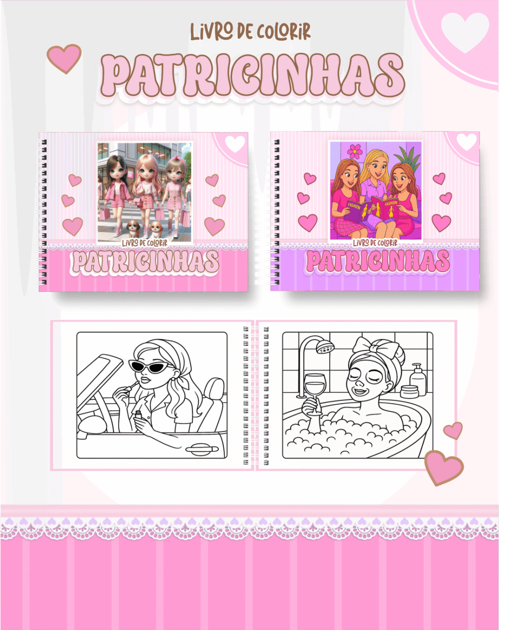 Patricinhas - Big Livros de Colorir - Imagem 1