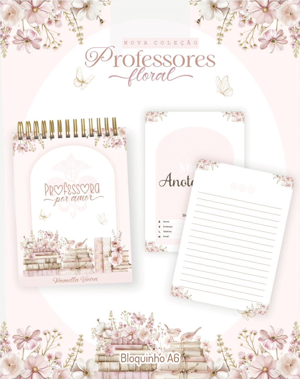 Pack Professores Floral Clean 2026 - Imagem 7