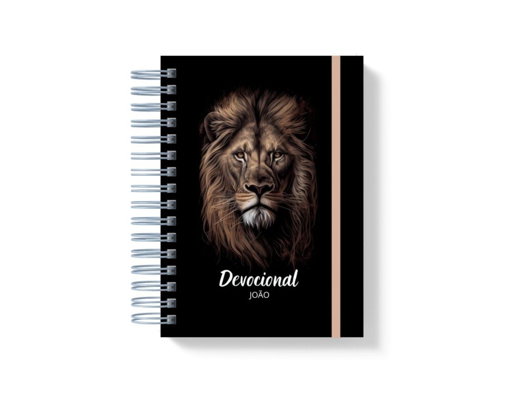 Devocional Leão Masculino - Editável no CANVA - Imagem 1