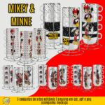 Torre Xícaras - Mickey e Minnie
