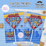 Cartão Pirulito Dia dos Pais